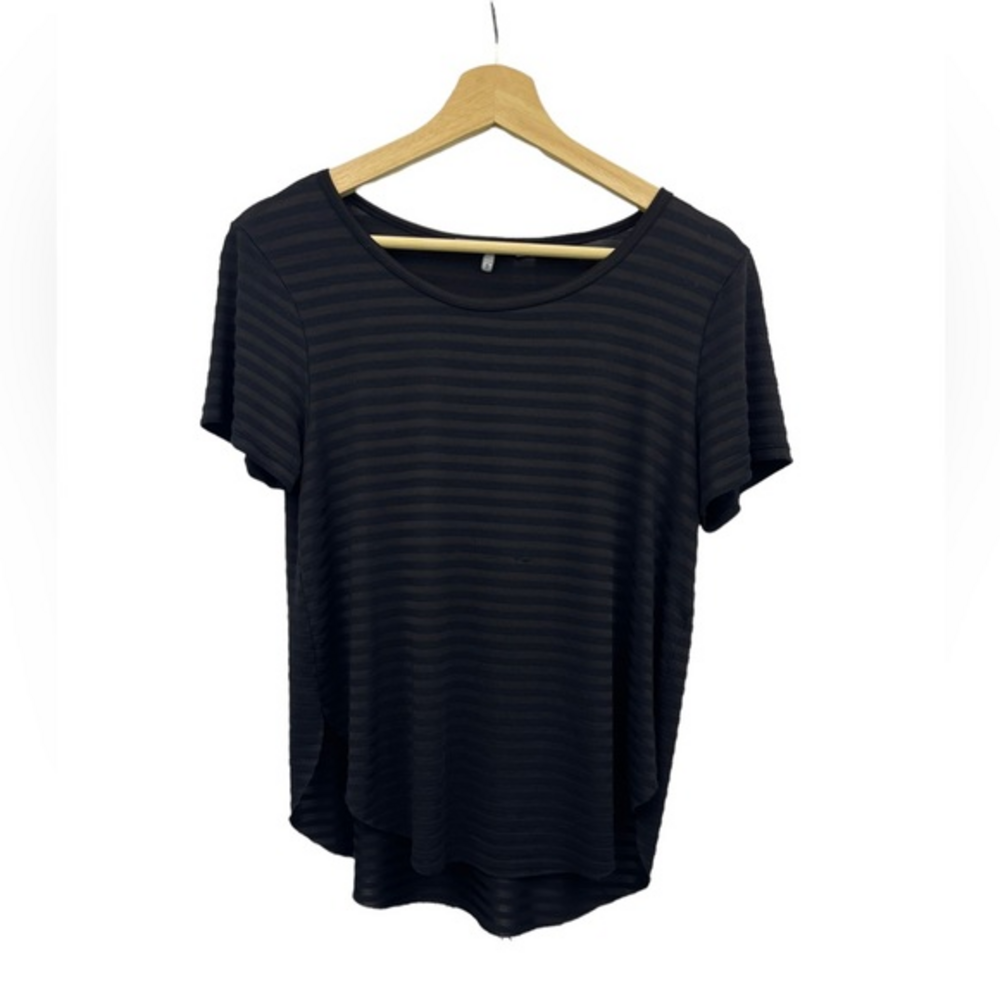 BKE Short Sleeve Flowy‎ Top in Black Size Small Women's